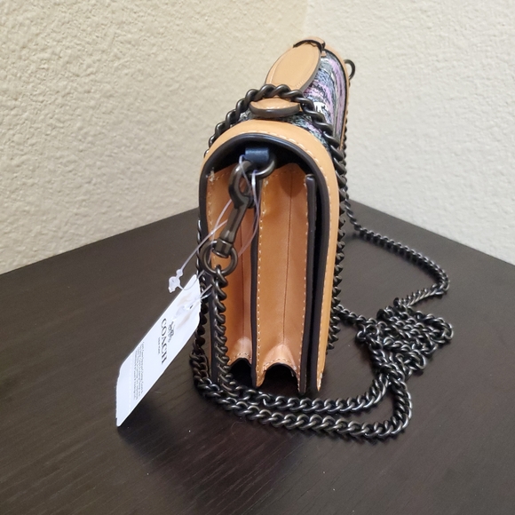 Coach Riley Chain Clutch With Heritage Floral Print - Picture 9 of 13